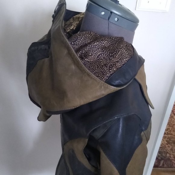 Leather & snakeskin one of a kind jacket! - Picture 2 of 6